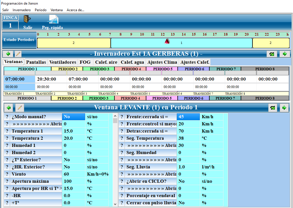 Programación clima AC