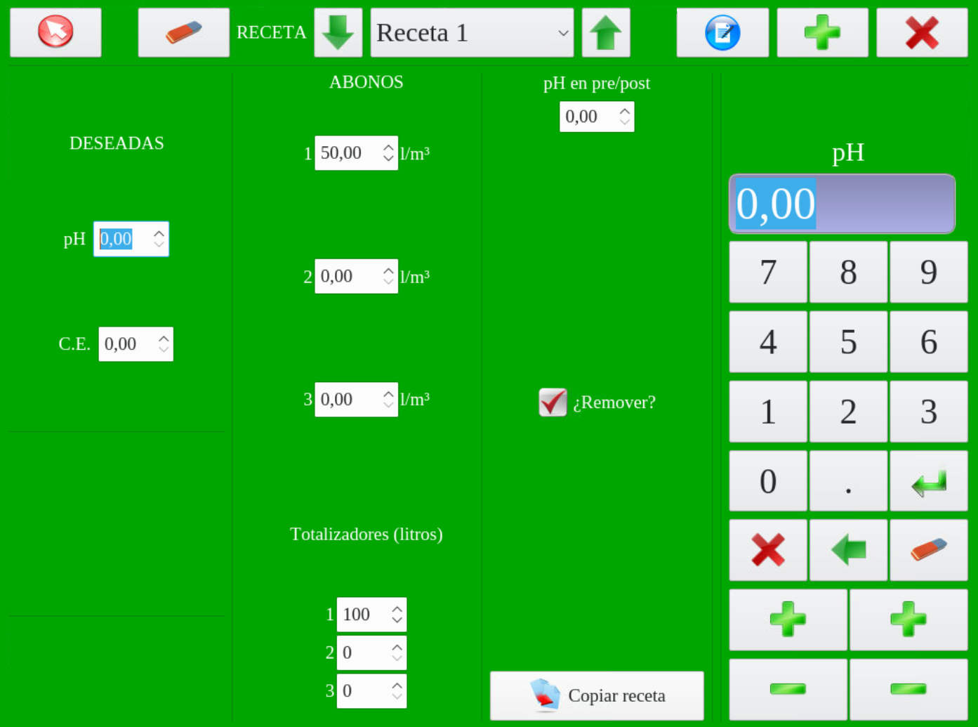 Programación receta Maxi